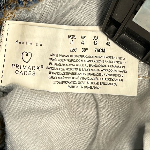 Denim Co. Primark Cares Blue Jeans Stretc Skinny Leg Women's Size 12 - Picture 6 of 8